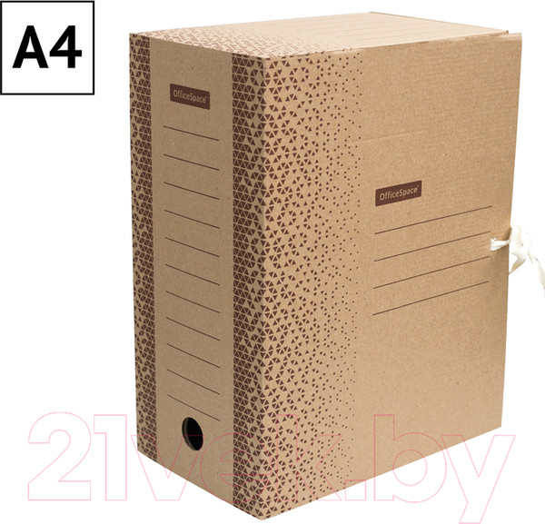 Изображение товара Коробка архивная OfficeSpace Standard / 264787 (бурый)