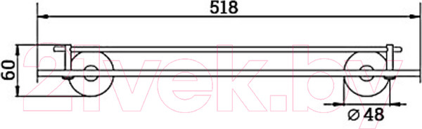 Изображение товара Полка для ванной Haiba HB8707