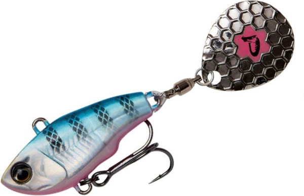 Изображение товара Тейл-спиннер Savage Gear Fat Tail Spin Sinking Blue Silver Pink / 71762