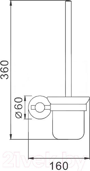Изображение товара Ершик для унитаза Haiba HB8310