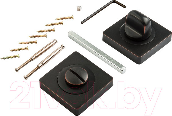 Изображение товара Фиксатор дверной защелки Ренц INBK 02 ABB (бронза черная с патиной)