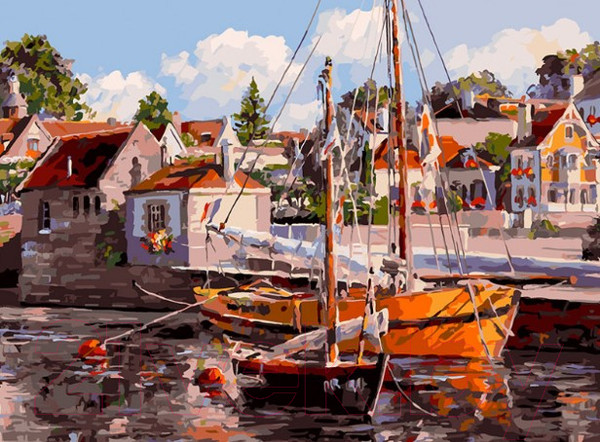 Изображение товара Картина по номерам БЕЛОСНЕЖКА Франция. Оре / 808-ASV