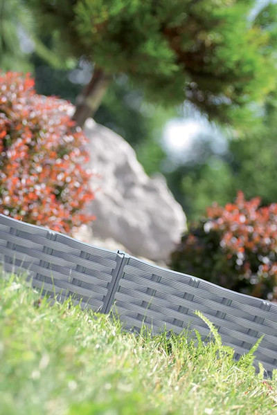 Изображение товара Бордюр садовый Prosperplast IBRA-405U (каменно-серый)