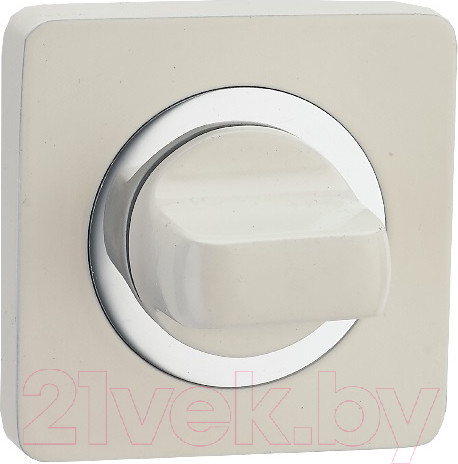 Изображение товара Фиксатор дверной защелки Ренц INBK 02 W/CP (белый/хром блестящий)