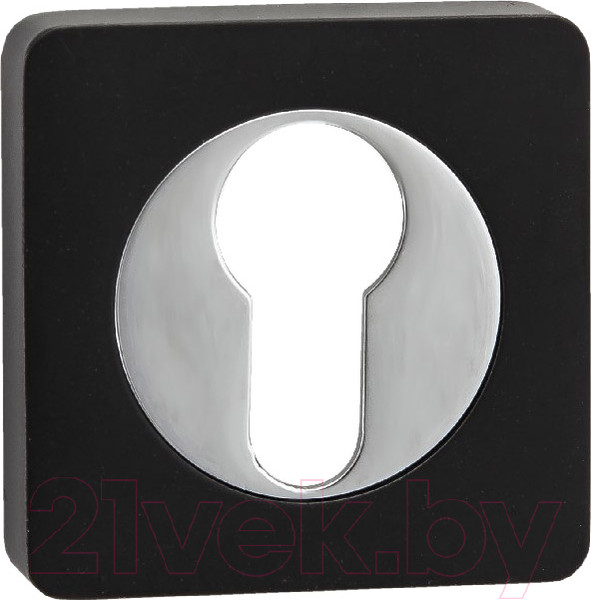 Изображение товара Накладка на цилиндр Ренц INET 02 B/CP (черный/хром блестящий)