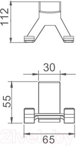 Изображение товара Крючок для ванной Haiba HB8805-2