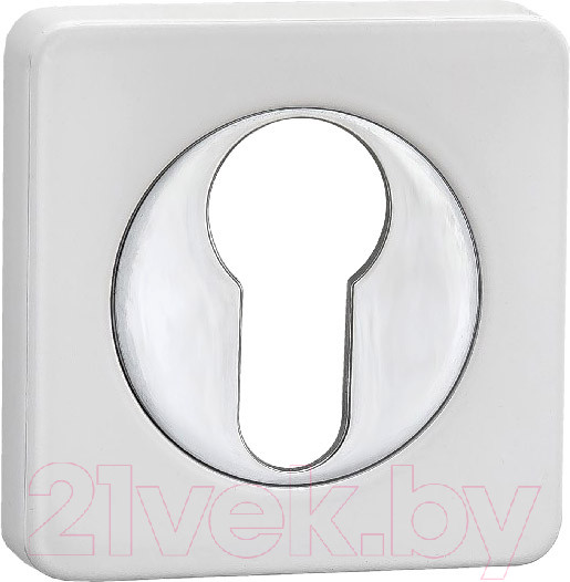 Изображение товара Накладка на цилиндр Ренц INET 02 W/CP (белый/хром блестящий)