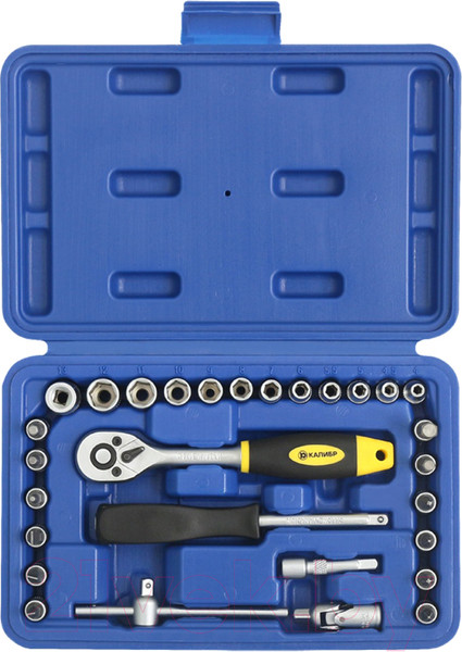 Изображение товара Универсальный набор инструментов Калибр НСМ-29 (121033)