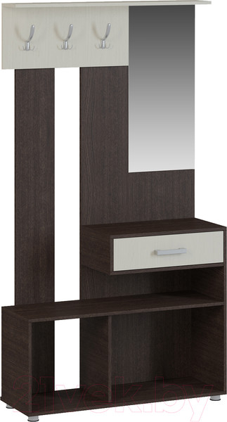 Изображение товара Секция в прихожую Genesis Мебель Энтер 1 (венге/дуб молочный)