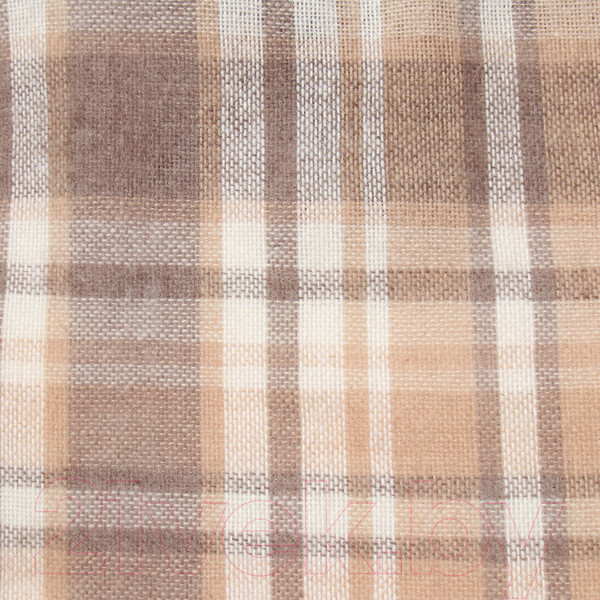 Изображение товара Плед Vladi Метро 140x200 3/BOON 08843 (белый/бежевый/коричневый)