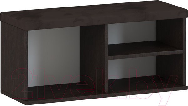 Изображение товара Тумба в прихожую Genesis Мебель Энтер 2 с мягким сиденьем (венге/дуб золотой)