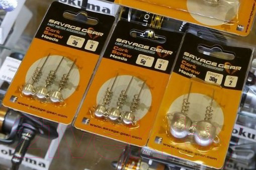 Изображение товара Джиг-головка Savage Gear Cork Screw Heads / 50358 (3шт)