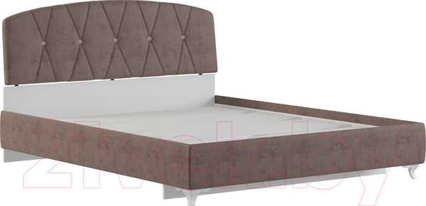 Изображение товара Двуспальная кровать Genesis Мебель Adelina 160x200 (ажур 22 коричневый)