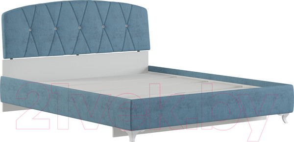 Изображение товара Двуспальная кровать Genesis Мебель Adelina 160x200 (ажур 38 бирюза)