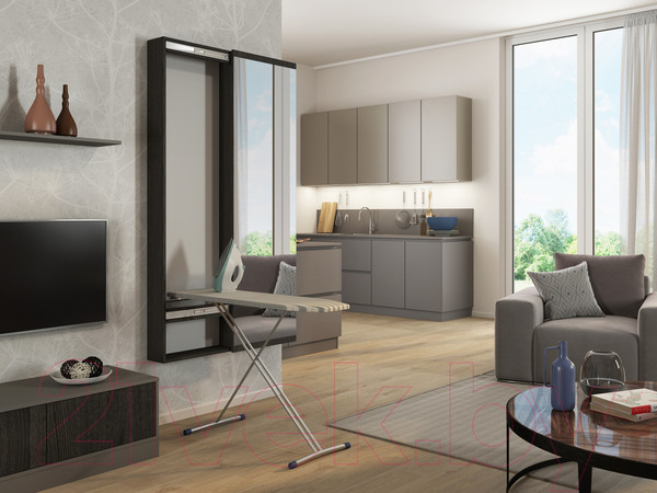 Изображение товара Гладильная доска Genesis Мебель Светлана с зеркалом и гладильной доской (венге)