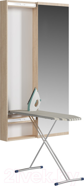 Изображение товара Гладильная доска Genesis Мебель Светлана с зеркалом и гладильной доской (сонома)