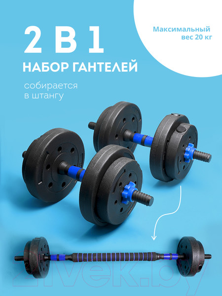 Изображение товара Набор гантелей разборных Galaxy GL1021