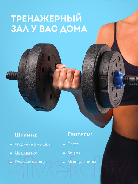 Изображение товара Набор гантелей разборных Galaxy GL1021