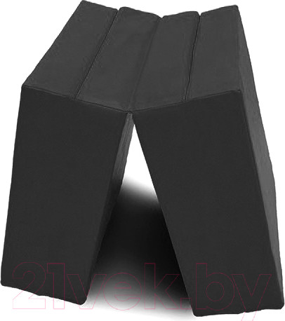 Изображение товара Гимнастический мат KMS sport Складной №11 1x1x0.1м (черный)