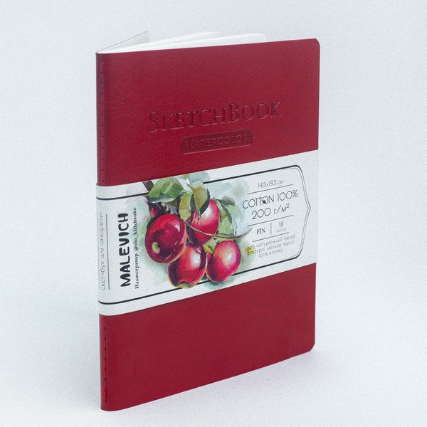 Изображение товара Скетчбук Малевичъ 401527 (18л, красный)