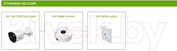 Изображение товара IP-камера RVi RVi-1NCT2022 (2.8мм, белый)