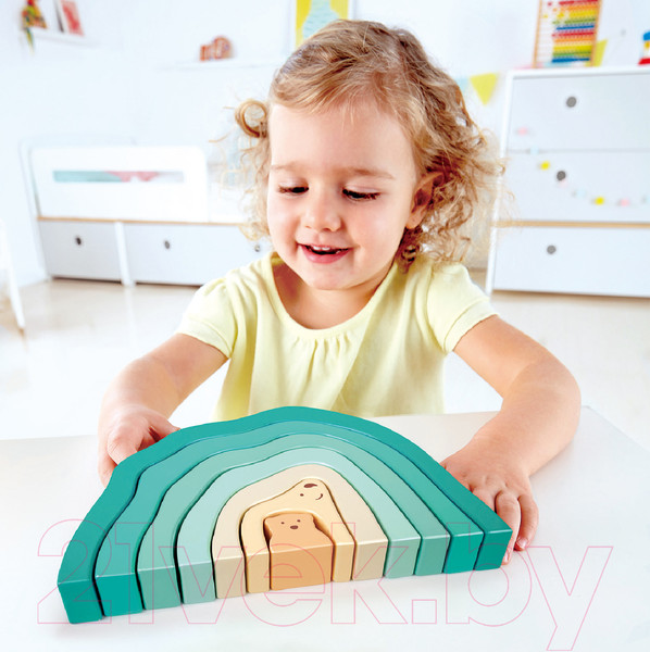 Изображение товара Развивающий игровой набор Hape В Арктику с белыми мишками 3 в 1 / E0490_HP