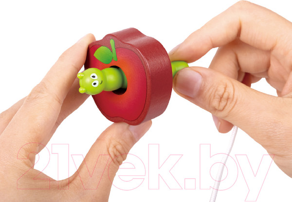 Изображение товара Развивающий игровой набор Hape Шнуровка Веселые гусеницы / E1072_HP