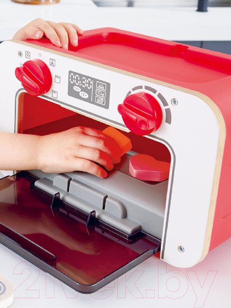 Изображение товара Духовой шкаф игрушечный Hape Духовка, плита, набор игрушечных продуктов 3 в 1 / E3183_HP