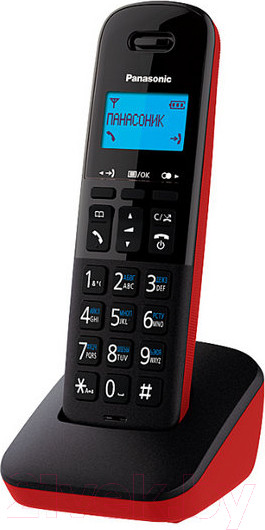 Изображение товара Беспроводной телефон Panasonic KX-TGB610RUR (красный)