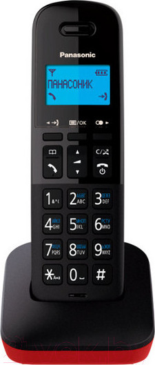 Изображение товара Беспроводной телефон Panasonic KX-TGB610RUR (красный)