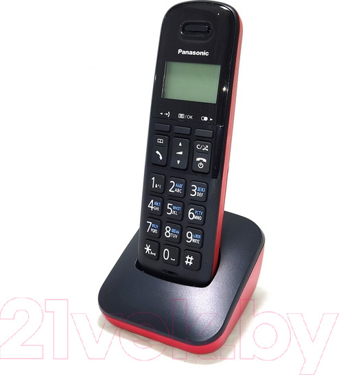 Изображение товара Беспроводной телефон Panasonic KX-TGB610RUR (красный)
