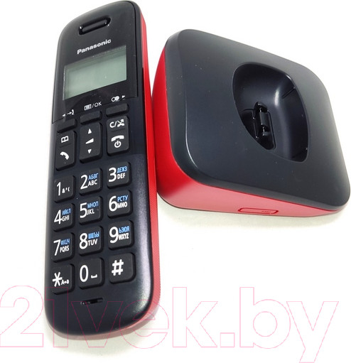Изображение товара Беспроводной телефон Panasonic KX-TGB610RUR (красный)