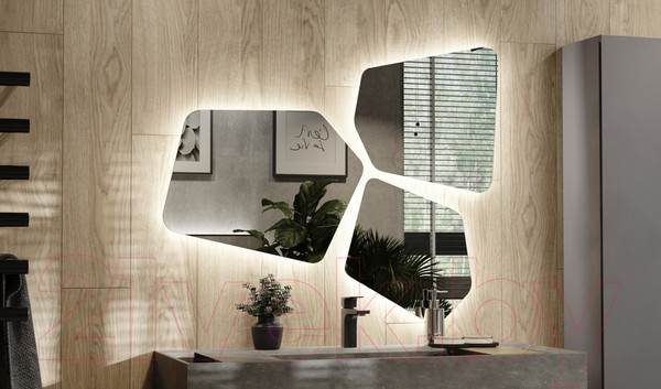 Изображение товара Комплект зеркал декоративных Silver Mirrors Bionic / LED-00002547