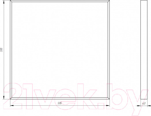 Изображение товара Панель светодиодная ЭРА SPO-910-2-65K-038 / Б0058654