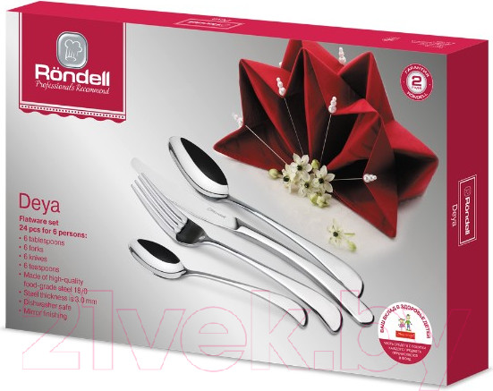 Изображение товара Набор столовых приборов Rondell Deya RD-488