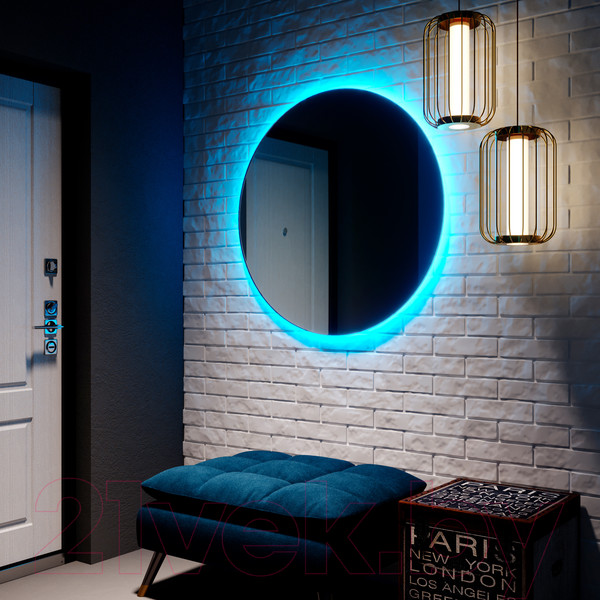 Изображение товара Зеркало Silver Mirrors Savanna D1000 RGB / LED-00002603