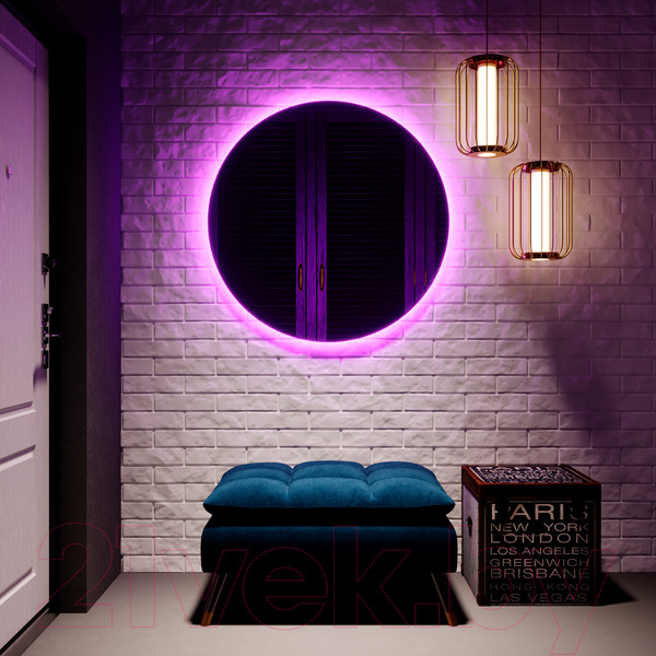 Изображение товара Зеркало Silver Mirrors Savanna D1000 RGB / LED-00002603