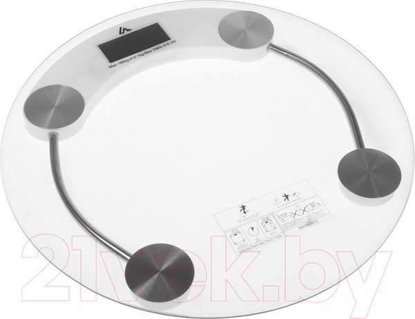 Изображение товара Напольные весы электронные LuazON Home LVE-001 / 2580568 (белый)