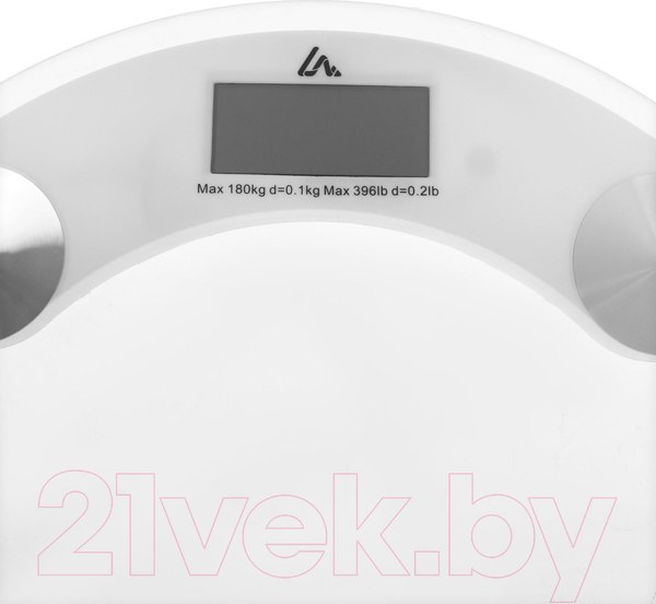 Изображение товара Напольные весы электронные LuazON Home LVE-001 / 2580568 (белый)