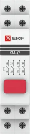 Изображение товара Кнопка на DIN-рейку EKF PROxima КМ-47 / mdb-47-red-pro 