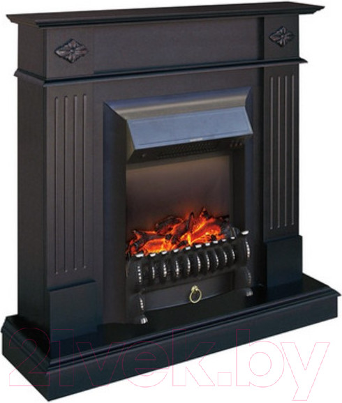 Изображение товара Каминокомплект Смолком Brighton + Fobos-s Lux BL LT (махагон коричневый антик)