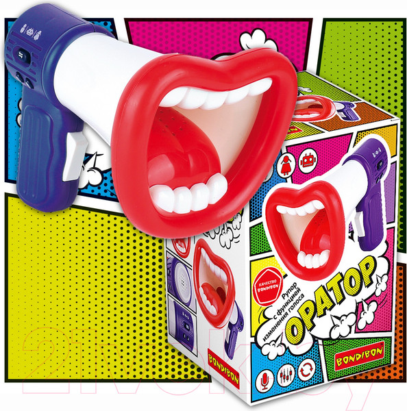 Изображение товара Интерактивная игрушка Bondibon Оратор Функция изменения голоса / ВВ5742 (синий)