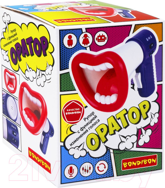 Изображение товара Интерактивная игрушка Bondibon Оратор Функция изменения голоса / ВВ5742 (синий)