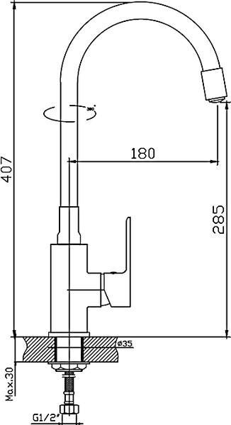 Изображение товара Смеситель Haiba HB73505-8