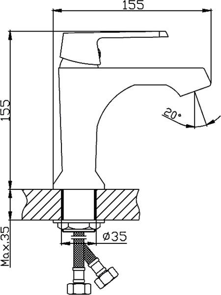 Изображение товара Смеситель Haiba HB10804