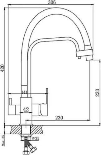 Изображение товара Смеситель Haiba HB76615-7