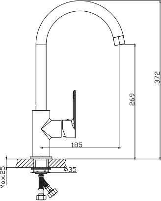 Изображение товара Смеситель Haiba HB70617