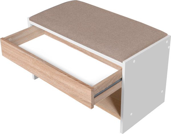 Изображение товара Банкетка Мебель-Класс ВА-012.10 (белый/дуб сонома)