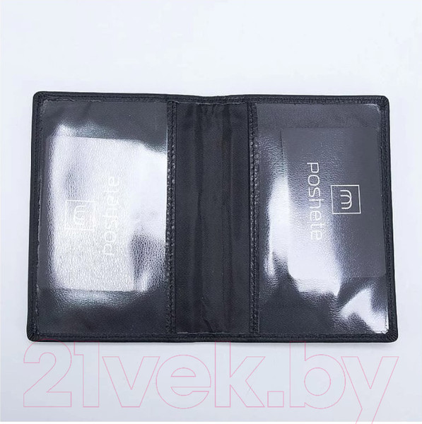 Изображение товара Обложка на паспорт Poshete 852-501-BLK (черный)