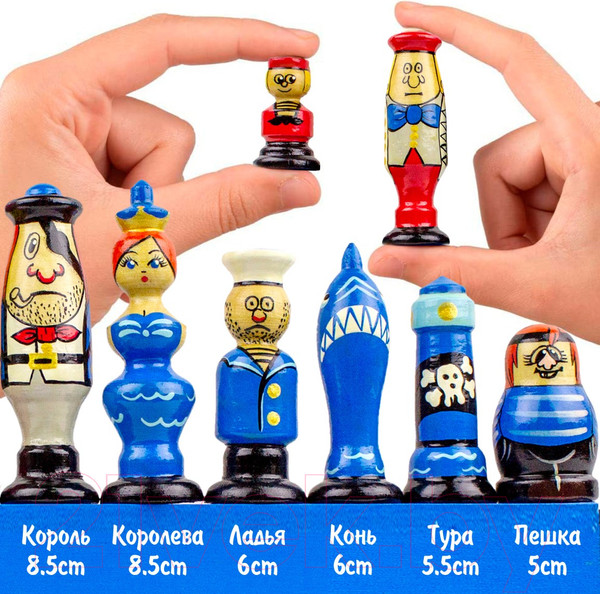 Изображение товара Шахматы Брестская Фабрика Сувениров С пиратской тематикой / ch_pirates